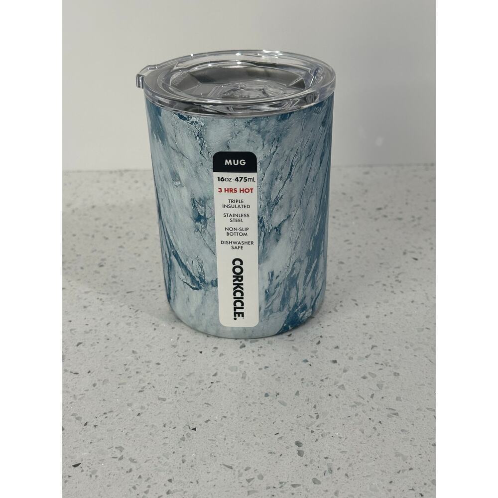 Corkcicle 16oz Blue Marble Mug¿